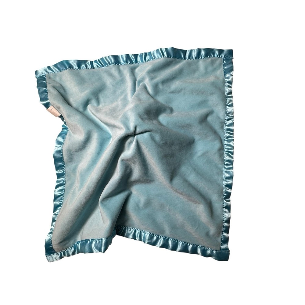 Disney‎ Baby Mickey Mouse Lovey Security Blanket Plush Blue Embroidered Logo - Picture 3 of 5